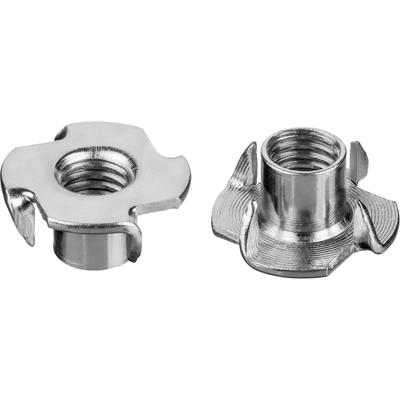 Гайка ЗУБР МАСТЕР, мебельная, забивная, DIN 1624, оцинкованная, М4, 5 кг