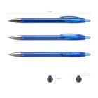 Ручка гелевая ErichKrause R-301 Original Gel Matic, чернила синие, узел 0.5 мм, автоматическая - Фото 2