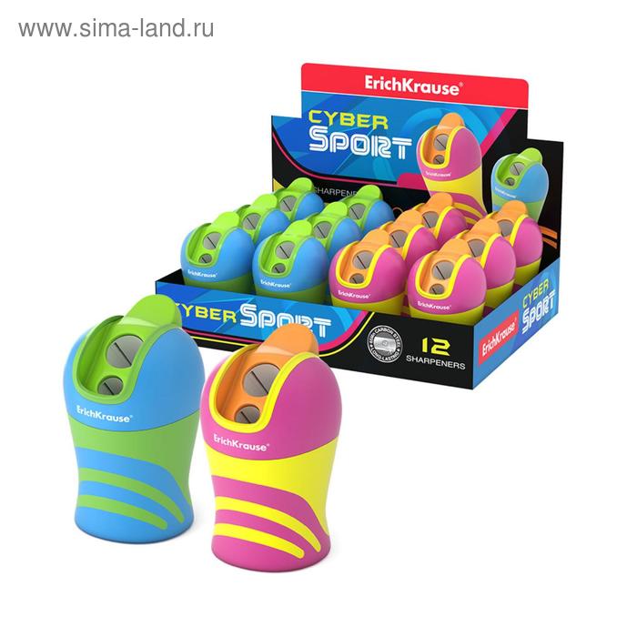 

Точилка 2 отверстия ErichKrause Universe, с контейнером, отверстие диаметром 8 мм, микс