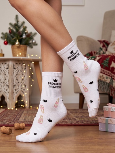 Носки женские новогодние KAFTAN Prosecco, размер 36-40 (23-25 см)
