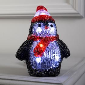 Светодиодная фигура «Пингвин» 12 x 15 x 9 см, акрил, 6 LED, батарейки ААх2 (не в комплекте), свечение белое