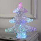 Светодиодная фигура «Ёлочка» 25×30×6 см, акрил, батарейки ААх2 (не в комплекте), свечение мульти (RGB) - Фото 1