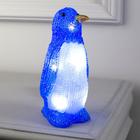 Светодиодная фигура «Пингвин» 7 × 20 × 7 см, акрил, 10 LED, батарейки ААх2 (не в комплекте), свечение белое - фото 2918229