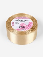 Лента атласная, 40 мм, 23±1 м, тёмно-бежевая - фото 38681687