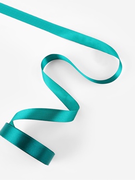 Лента атласная, 20 мм, 23±1 м, зелёная №126 (комплект 5 шт)