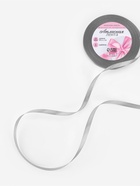 Лента атласная, 6 мм, 23±1 м, серая №59 - Фото 2