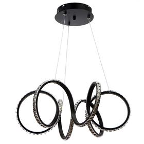 

Люстра 59916/1 LED 72Вт 4000К черный 50х50х20-102 см