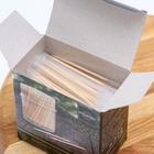 Зубочистки из берёзы Magistro, 300 шт, в индивидуальной упаковке, картонная коробка - фото 4608651