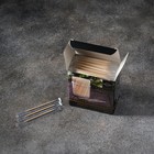 Зубочистки из берёзы Magistro, 500 шт, в индивидуальной упаковке, картонная коробка - фото 4608659