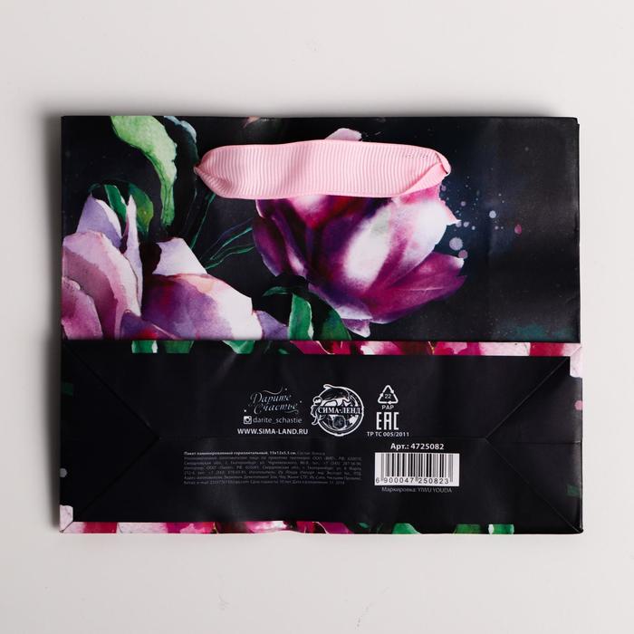Пакет подарочный ламинированный горизонтальный, упаковка, «Вдохновение», S 15 х 12 х 5,5 см - фото 1905701005