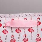 Пакет подарочный ламинированный горизонтальный, упаковка, «Фламинго», S 15 х 12 х 5,5 см - Фото 3