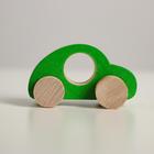 Деревянная игрушка «Каталка» «Машинка Томик» зелёная - Фото 2
