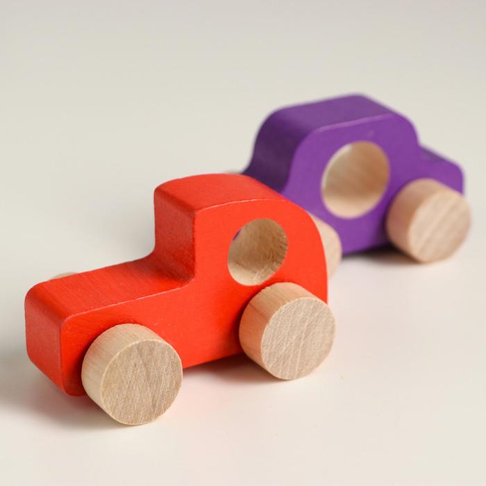 Фигурка деревянная «Каталка» «Машинки Томик» набор: 5 штук - фото 1905701029
