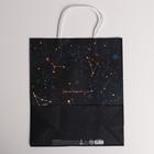 Пакет подарочный крафтовый, упаковка, «Вселенная», 26 х 30 х 11,5 см - Фото 3