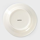 Тарелка фарфоровая десертная Доляна «Лаванда», d=20,3 см, цвет белый - Фото 4