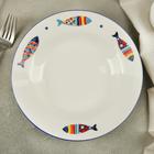 Тарелка фарфоровая глубокая Доляна «Емеля», d=20 см, цвет белый - Фото 1