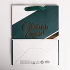 Пакет подарочный новогодний ламинированный «Чудес в Новом году», MS 18×23×10 см 4843459