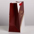 Пакет подарочный новогодний ламинированный «Счастья в Новом году», MS 18 х 23 х 10 см (комплект 6 шт) - фото 47492768