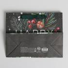 Пакет крафтовый горизонтальный «Happy New Year», MS 23 × 18 × 10 см - Фото 4