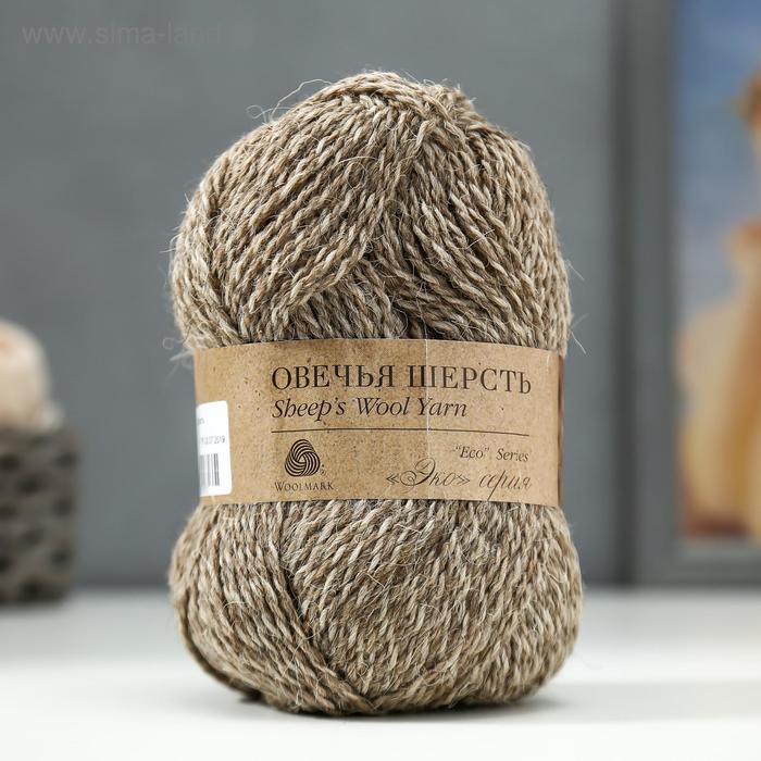 Пряжа "Овечья шерсть" 100% шерсть 200м/100гр (1181 М) - Фото 1