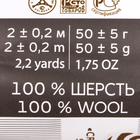 Шерсть для валяния 100% полутонкая шерсть 50гр (698-Т.фиолетовый) - Фото 4