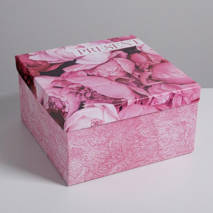 Набор коробок 10 в 1, упаковка подарочная, «Цветочный», 10.2 х 10.2 х 6‒28.2 х 28.2 х 15 см - фото 1908608676