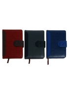 Ежедневник недатированный А6, 120 листов, обложка ПВХ, тонированный срез, с хлястиком, МИКС - Фото 5