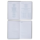 Ежедневник недатированный А5, 100 листов в клетку, с хлястиком, обложка ПВХ, МИКС 5222132