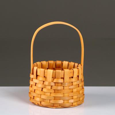 Набор корзин плетёных, секвойя, 18×12/26 см, 13.5×10.5/23 см, 2 шт., натуральный