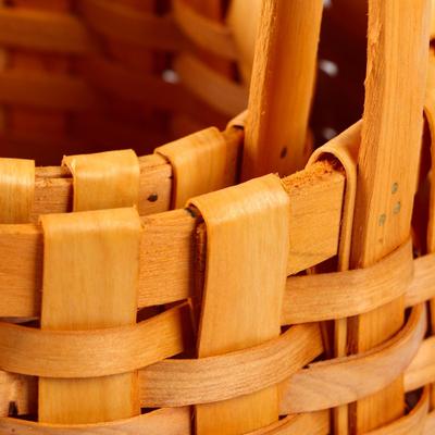 Набор корзин плетёных, секвойя, 18×12/26 см, 13.5×10.5/23 см, 2 шт., натуральный