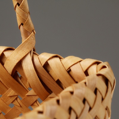 Набор корзин плетёных, секвойя, 18×18×15/29.5 см, 15×15×12/27.5 см, 2 шт., натуральный