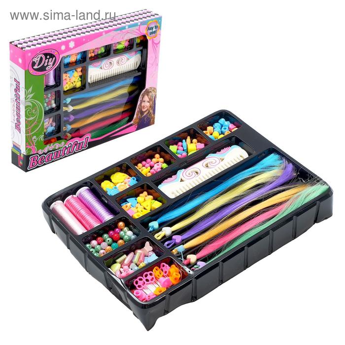 УЦЕНКА Набор парикмахера «Делаем причёски» с аксессуарами для волос - Фото 1