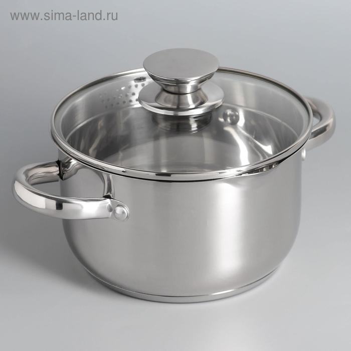 УЦЕНКА Кастрюля Magistro Tefida, 2,5 л, крышка-дуршлаг, носик для слива, капсульное дно, индукция - Фото 1