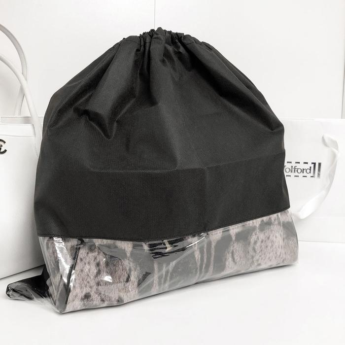 Чехол для хранения сумок с окном, 50x50 см, цвет черный - Фото 1