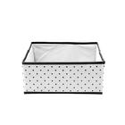 Коробка квадратная для хранения вещей Eco White, 30х30х13 см - Фото 2