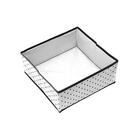 Коробка квадратная для хранения вещей Eco White, 30х30х13 см - Фото 3