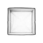 Коробка квадратная для хранения вещей Eco White, 30х30х13 см - Фото 4