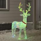 Светодиодная фигура «Олень» 66×32×100 см, акрил, 150 LED, 4.5V, свечение мульти (RGB) - Фото 1
