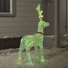 Светодиодная фигура «Олень» 66×32×100 см, акрил, 150 LED, 4.5V, свечение мульти (RGB) - Фото 4
