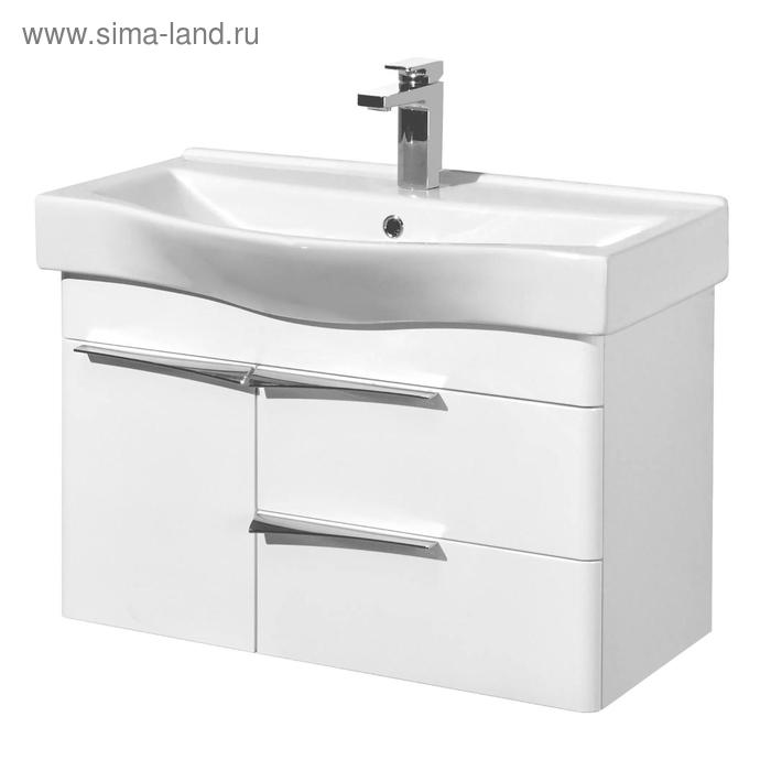 Тумба подвесная AQUATON, под раковину AQUATON «Беверли» 80, цвет белый