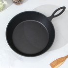 Сковорода «Сотейник», d=26 см, h=6,5 см , без крышки, антипригарное покрытие, цвет чёрный - фото 4314383