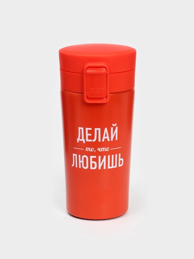 Термокружка с ситечком «Делай то, что любишь», 380 мл, сохраняет температуру до 8 ч