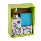 Дозатор 250 мл "Весенний луг" для моющего средства, с подставкой для губки, цвета МИКС - Фото 3