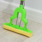 Швабра для мытья пола со складным отжимом Доляна, насадка 27×6 см, телескопическая ручка 96-120 см, цвет МИКС - Фото 2