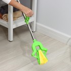 Швабра для мытья пола со складным отжимом Доляна, насадка 27×6 см, телескопическая ручка 96-120 см, цвет МИКС - Фото 4