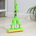 Швабра для мытья пола со складным отжимом Доляна, насадка 27×6 см, телескопическая ручка 96-120 см, цвет МИКС - Фото 7