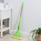 Швабра для мытья пола со складным отжимом Доляна, насадка 27×6 см, телескопическая ручка 96-120 см, цвет МИКС - Фото 8