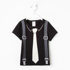 Футболка для мальчика KAFTAN «Галстук», чёрная, рост 86-92 см - Фото 5