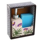 Дозатор 250 мл "Лес" для моющего средства, с подставкой для губки - Фото 3