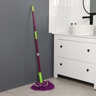 Швабра с отжимом Доляна, насадка из микрофибры, металлическая ручка 117 см - Фото 9